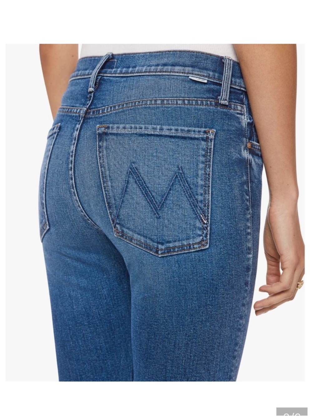 MOTHER jeans the scrapper cuff ankle fray in smashing banjos